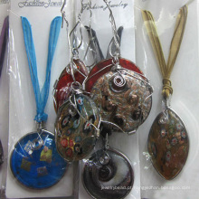 jóias por atacado multicolor murano lampwork pingente de vidro